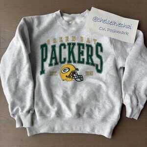 Vintage Green Bay Packers Sweatshirt, Retro NFL Green Bay Packers Football Shirt